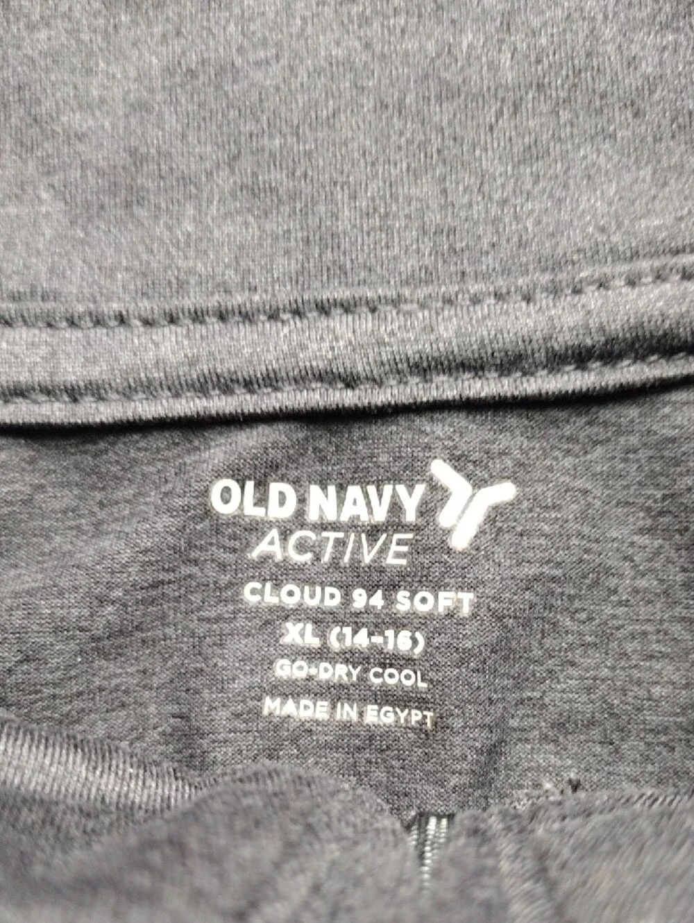 Old Navy Men's Charcoal Quarter-Zip Performance Top